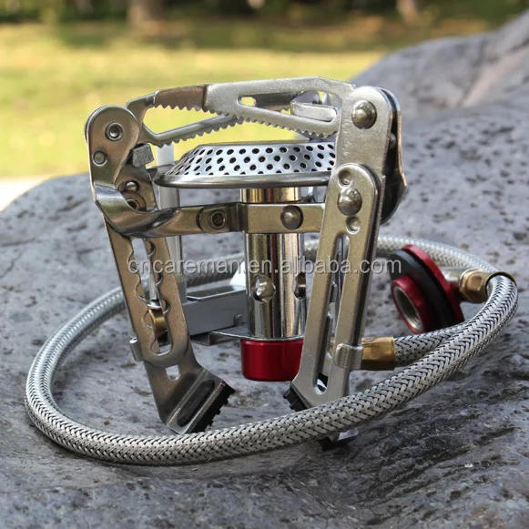 Portable Mini Camping Gas Burner, Folding and Adjustable Height Hiking Gas Stove Accepting OEM Orders
