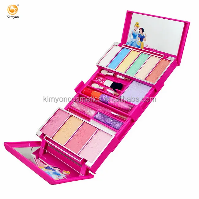 
Disney Princess foldable Case Toy Make Up set Kit, gift set, Safe, Non-Toxic, Washable, Formulated for Children 