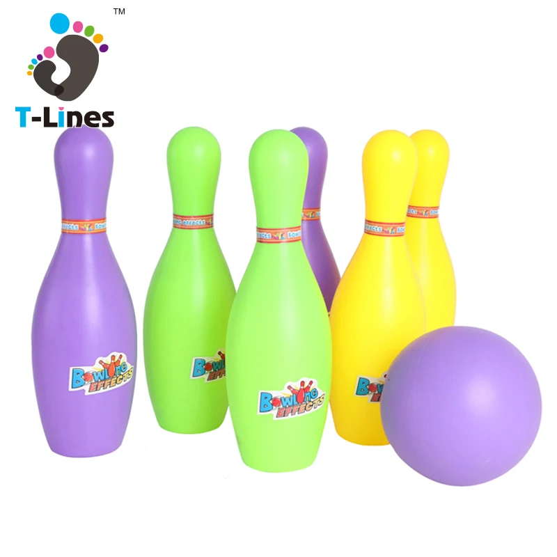 Wholesale mini ball set plastic pin bowling toys for kids