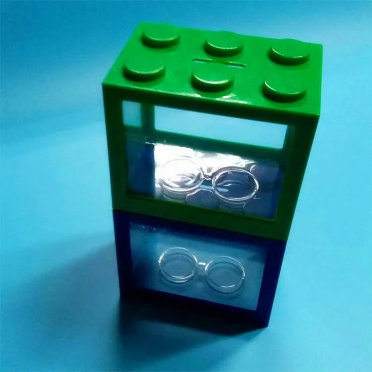 
cheap wholesale saving money box/plastic coin bank 