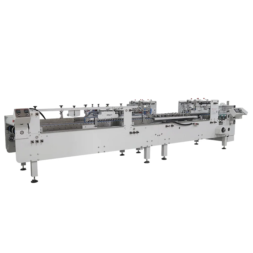 
Automatic folding gluing machine for PVC PET PP plastic boxes 