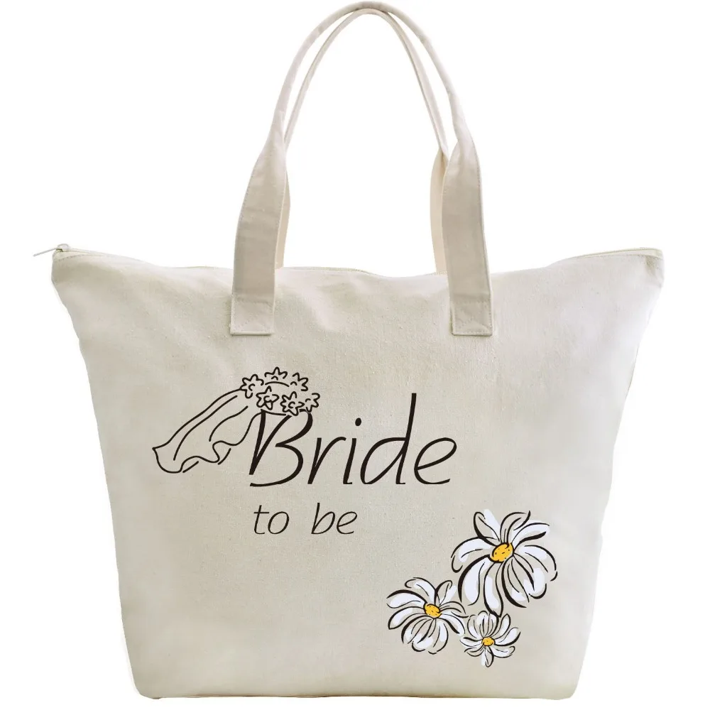 New styles promotional cheap price shopping bag Customized Eco team Bride Canvas tote bag