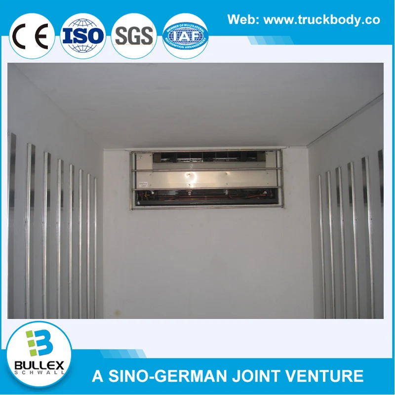Solar Refrigerated Van Fast Assemble Composite Truck Body Refrigerated Truck Meat Rail
