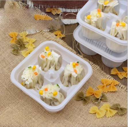 blister 6 pcs PP Various packaging /clear plastic disposable frozen food dumpling  tray