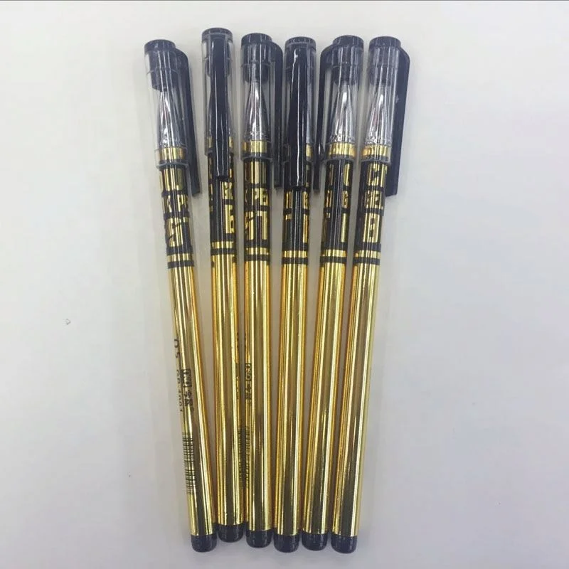 2019 Newest sale gold pen body creative gel pens available black wholesale gel pen