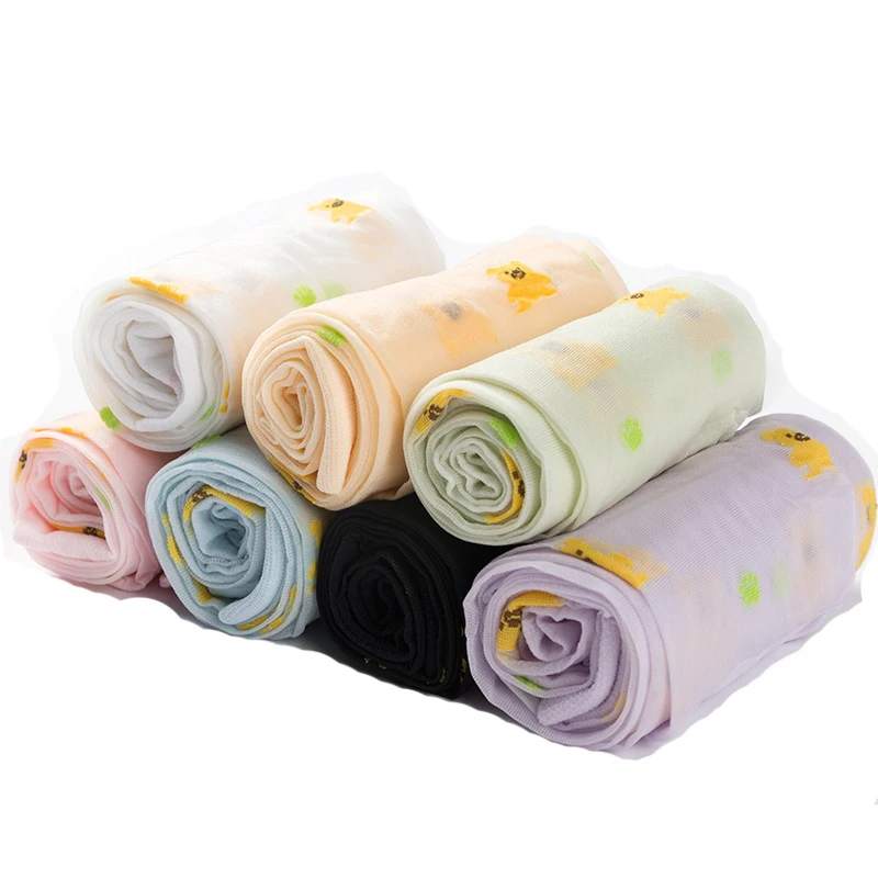 Fine Quality New Summer Hot Pink Kids Polka Cartoon Nylon Soft Children Pantyhose Stocking Child Tights