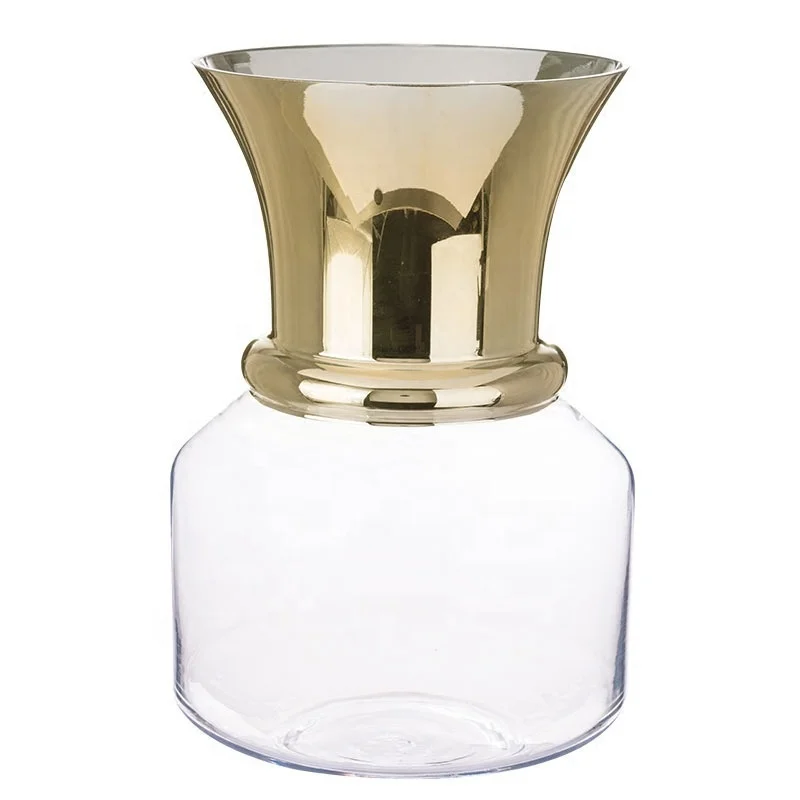 wholesale Home decor cheap crystal clear tall cylinder glass vase