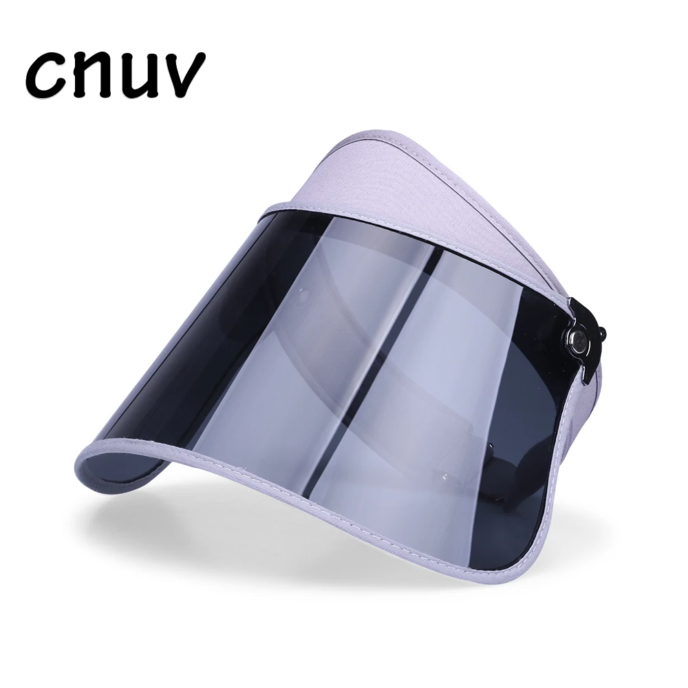 Polarizing visor caps male summer outdoor fishing bike helmet with large PVC sun visor hat