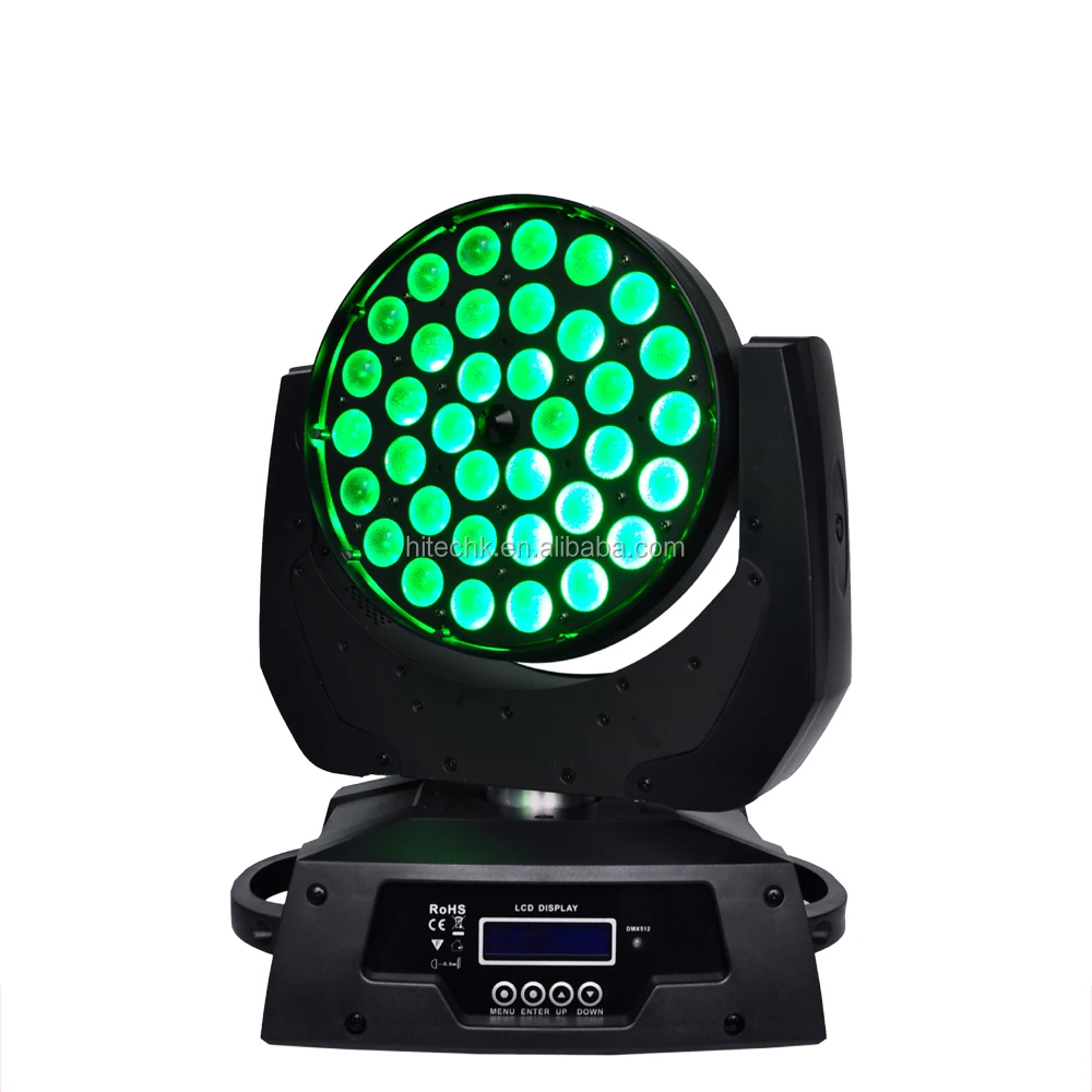 Профессиональный дискотечный сценический прожектор для диджея, rgbw, 36x10 Вт, 4-в-1, прожектор с зумом, прожектор с подвижной головкой