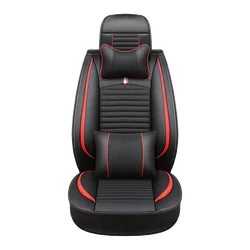 Supply Amazon Drop shipping Luxury Car Seat Covers Waterproof 5d Universal Full Set PU Leather Auto Seat Covers with Good Price