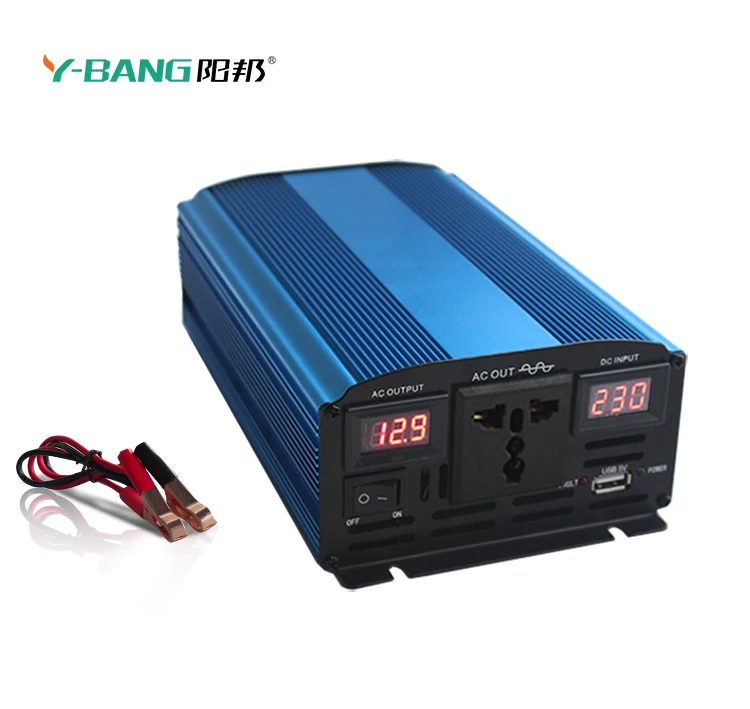 Нам разъем 12 В постоянного тока до 110 В Чистая синусоида Инвертор 600 Вт с мягкий старт