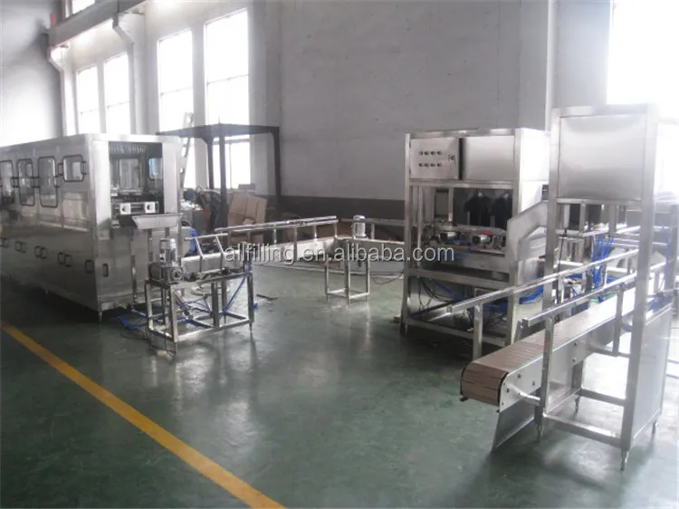 300BPH Automatic barreled 5 gallon bottle washing filling  capping machine
