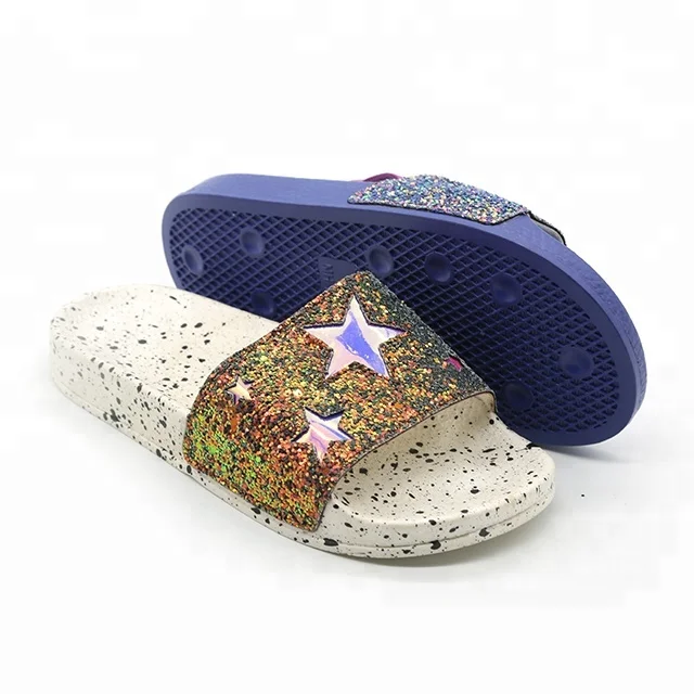 Brightening Upper Fashion Star Kids PCU Slides Slipper