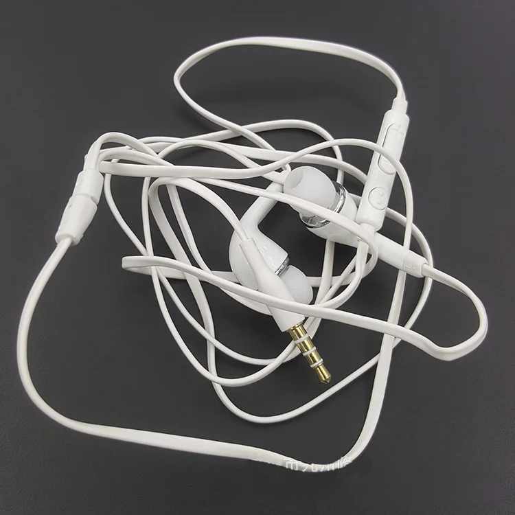 BLACK/WHITE hands free android earphone with MIC and volume