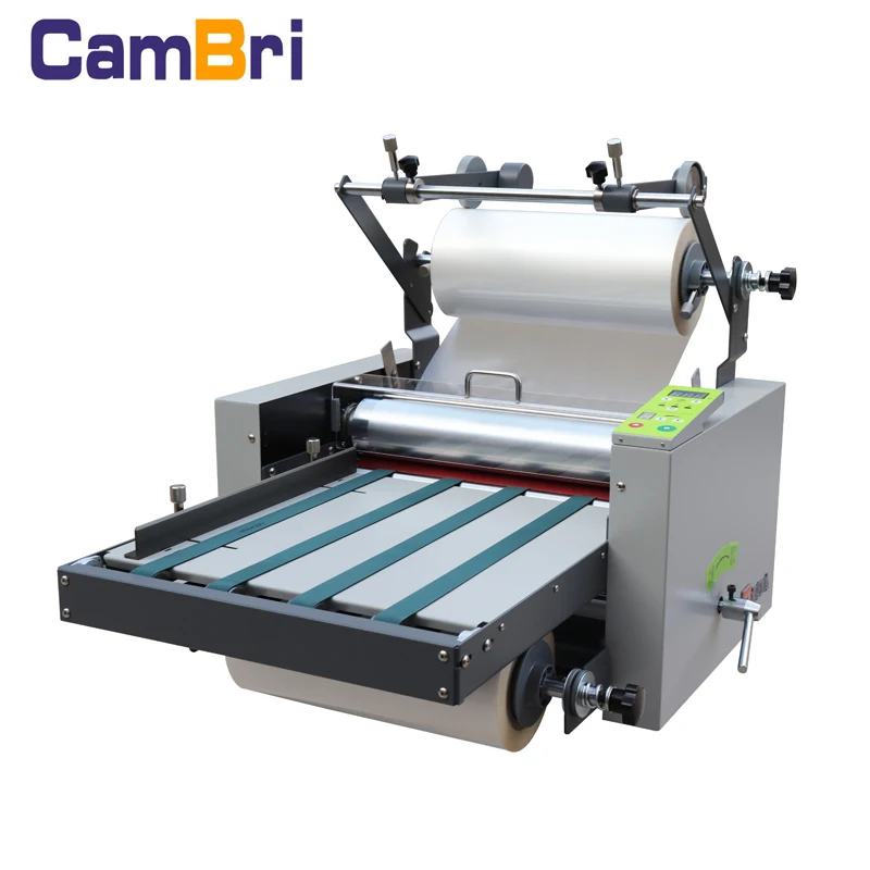 
LM380 desktop single and double sides hot and cold roll film laminator 