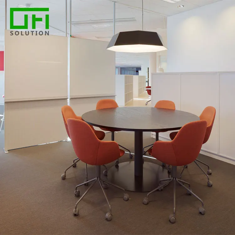 Office Workspace Recycle Material Repeatable Marked Meeting Room Stand Wall Cover Acoustic Whiteboard