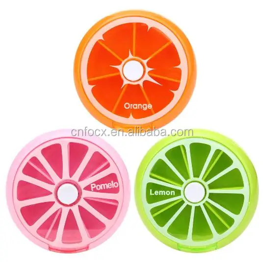 Fruit Shaped Health Care Medicine Pill Box / Weekly Pill Organizer / travel pill container