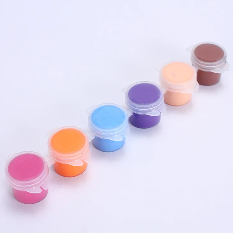 8colors Non-toxic Acrylic Coloru007F Cup Paintu007F 3ml/6ml Acrylic Watercolor Paint with Paint Brush