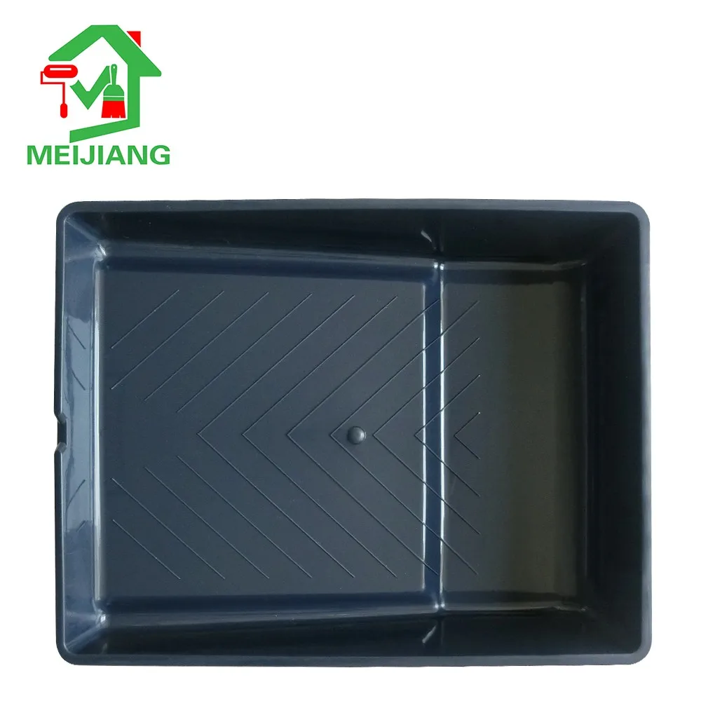 black color paint roller tools 7 inch plastic paint tray