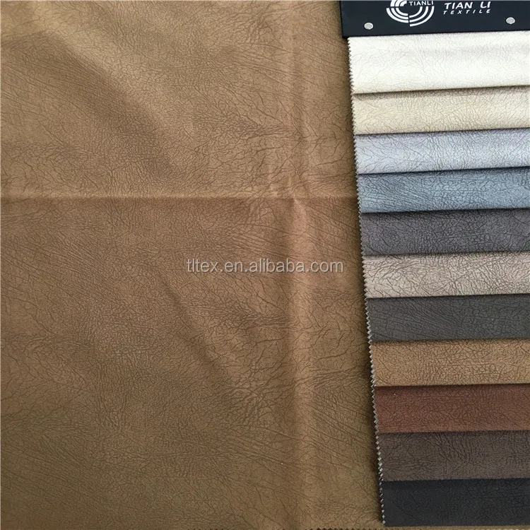 100% Polyester suede Upholstery fabric vintage suede sofa fabric/foil suede sofa fabric
