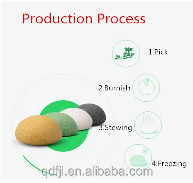 wholesale eco-friendly face wash konjac sponge
