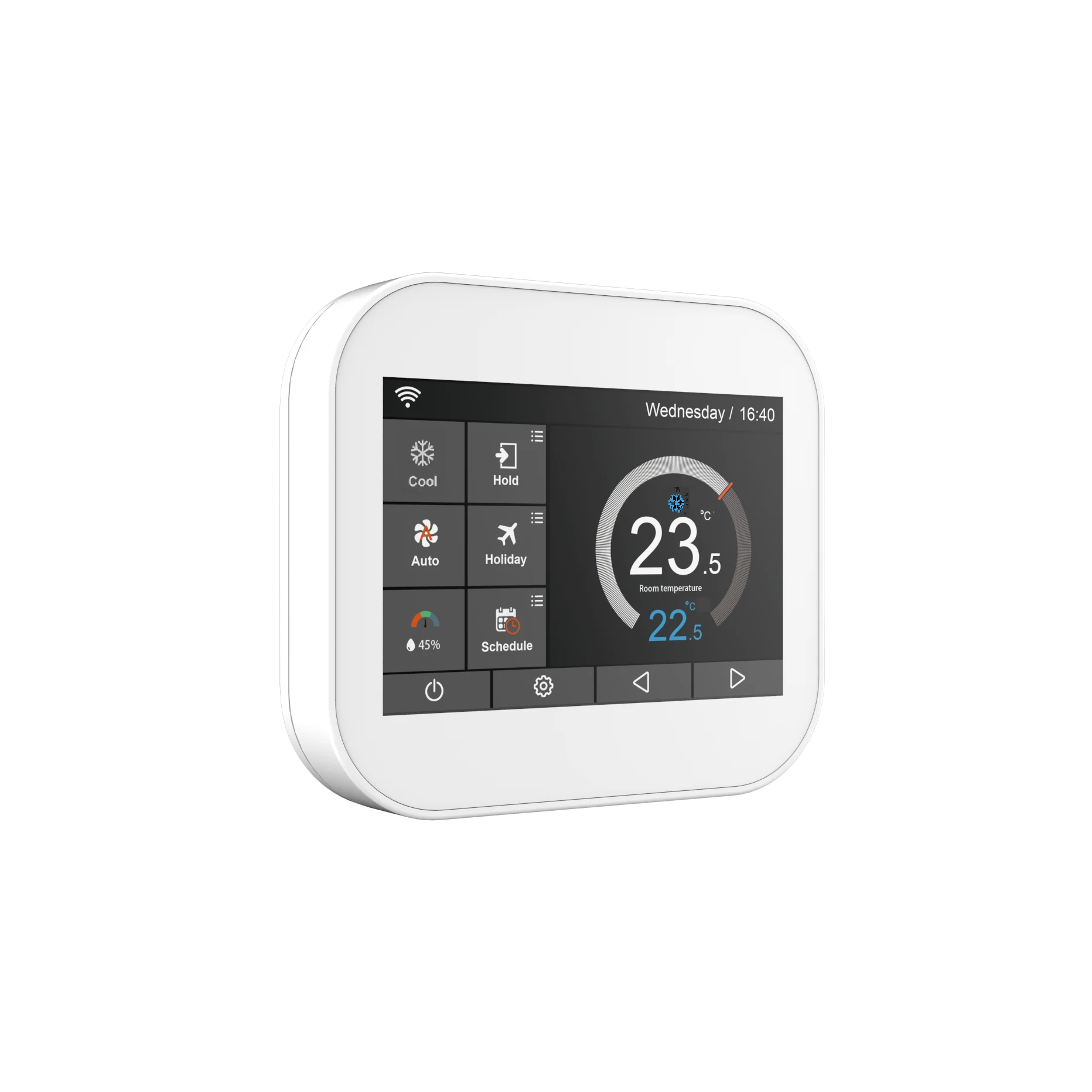 Modbus RS485 -  3H/2C, Gas / Electric / Heat Pump / Fossil Fuel /Conventional    (White colour)