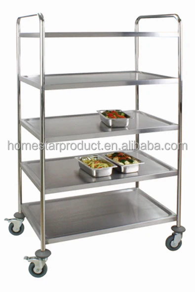 Bakery Equipment Buffet Service Tray Rack Stainless Steel Tray Trolley Cake Trolley Food Trolley With Pan