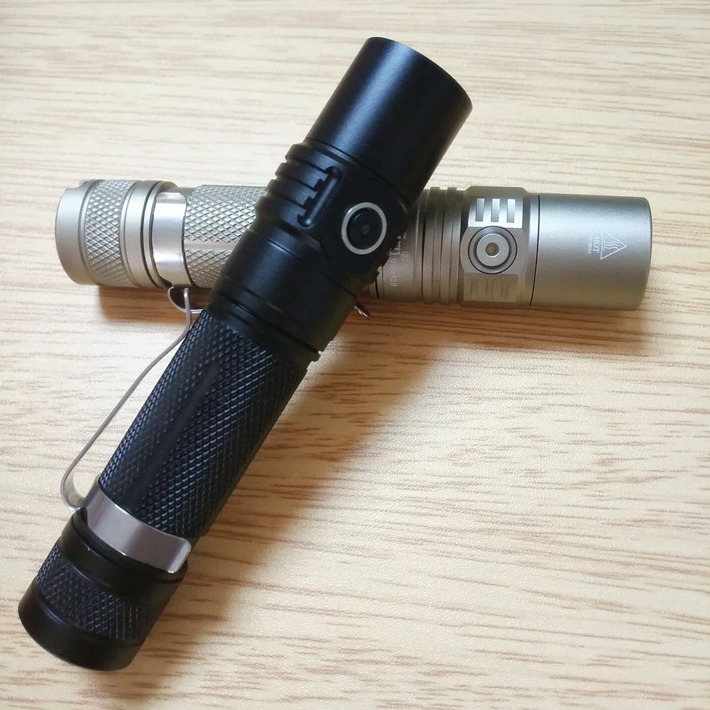 2023 Aluminum 18650 Lithium Battery Emergency Pocket  Led Flashlight  chargeable Mini Led Flashlight