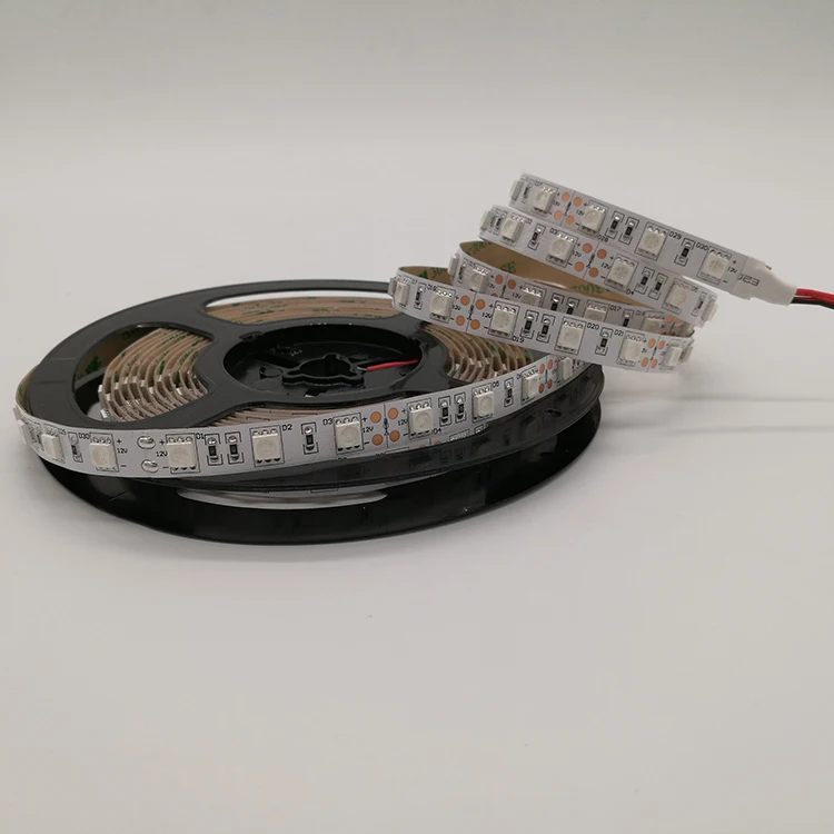 Chinese Manufacturer 12V 24v  Led Strip Lights 60 LEDs/M rgb SMD 5050 Led Strip