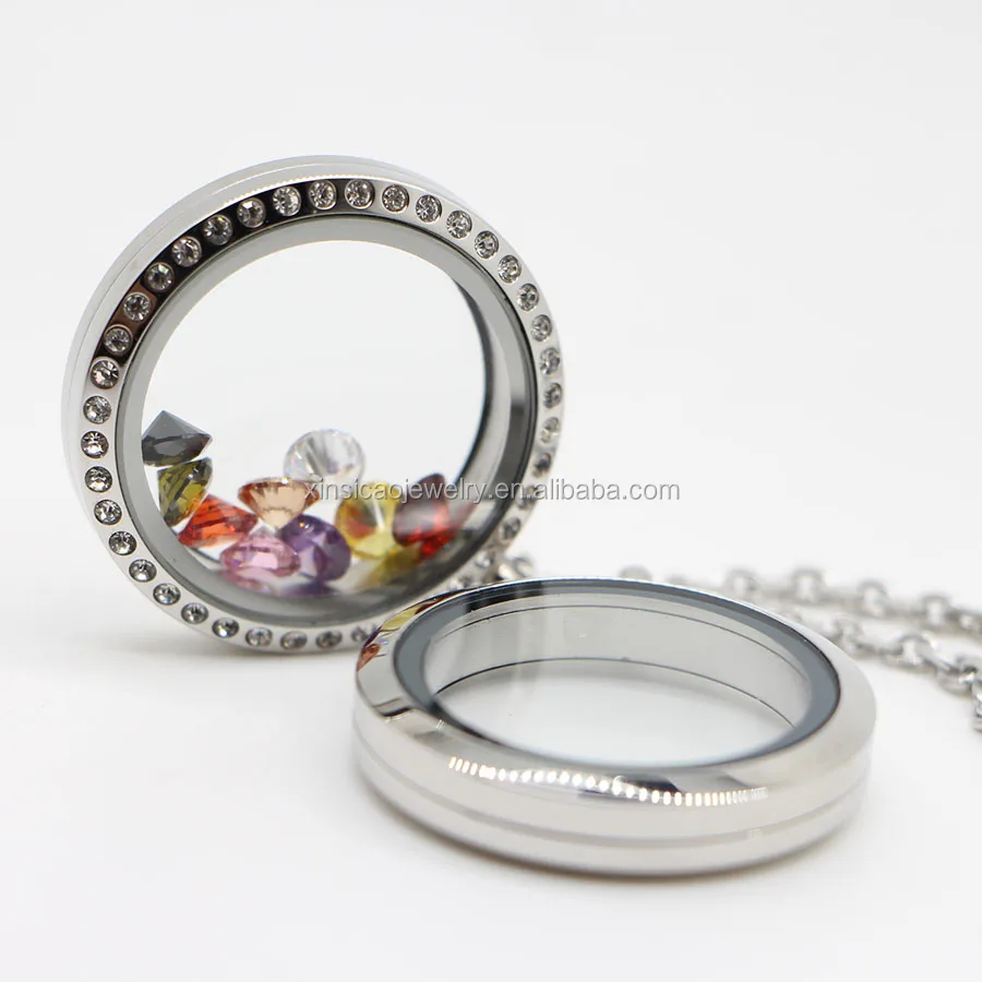 316 Stainless Steel Maze Design Floating Locket Glass Locket Memory Charm Locket Free Shipping Fee To USA