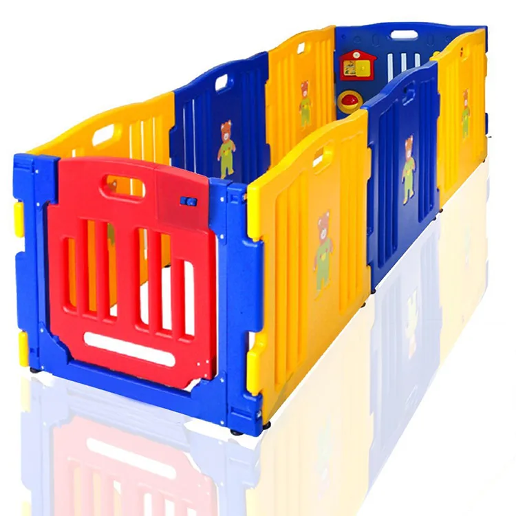 Multiple sizes plastic children play area fence baby game fence