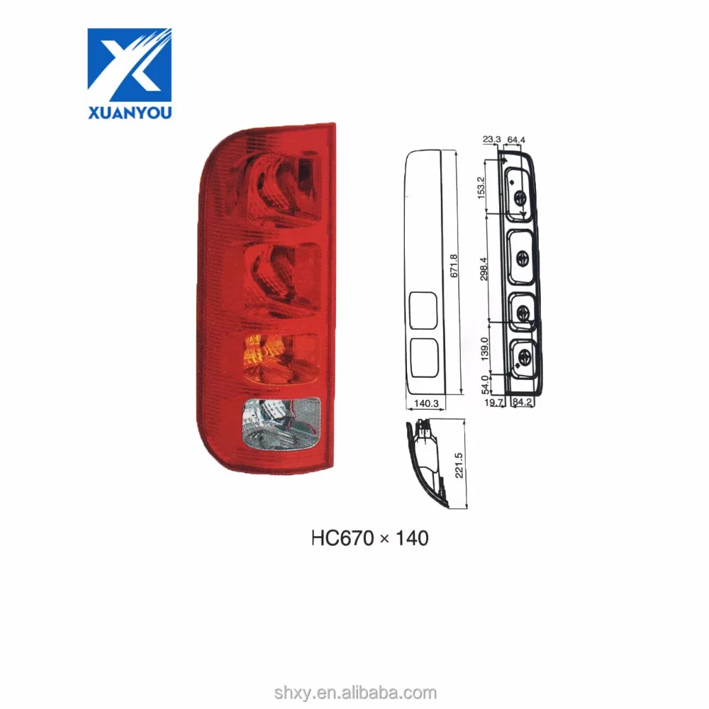 Auto Lamp HC670X140 LED Tail Lamp for Bus