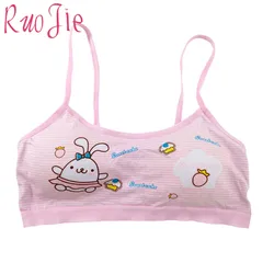Custom color girls bra camisole girl cotton vest child soft wear girls underwear