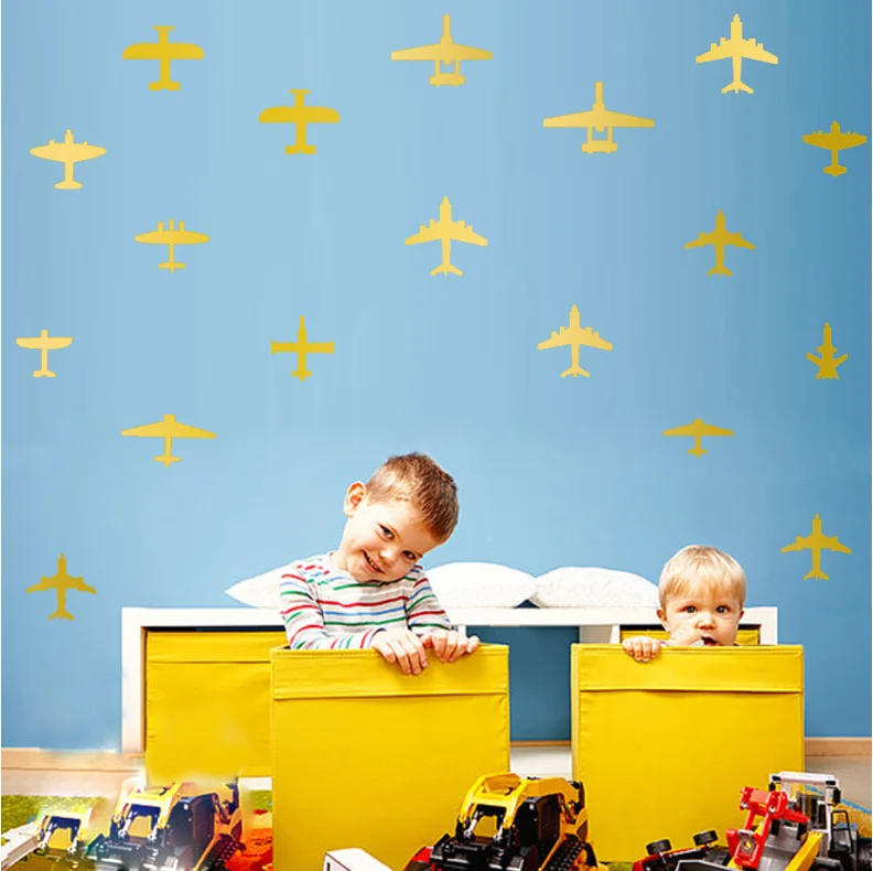 Airplanes Wall Sticker 24 Vinyl Paper Material Home Decoration for Nursery