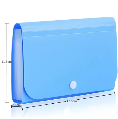 12 Layers PP Plastic Candy Color Finance Bill Folder Expanding File Folder Document Bag