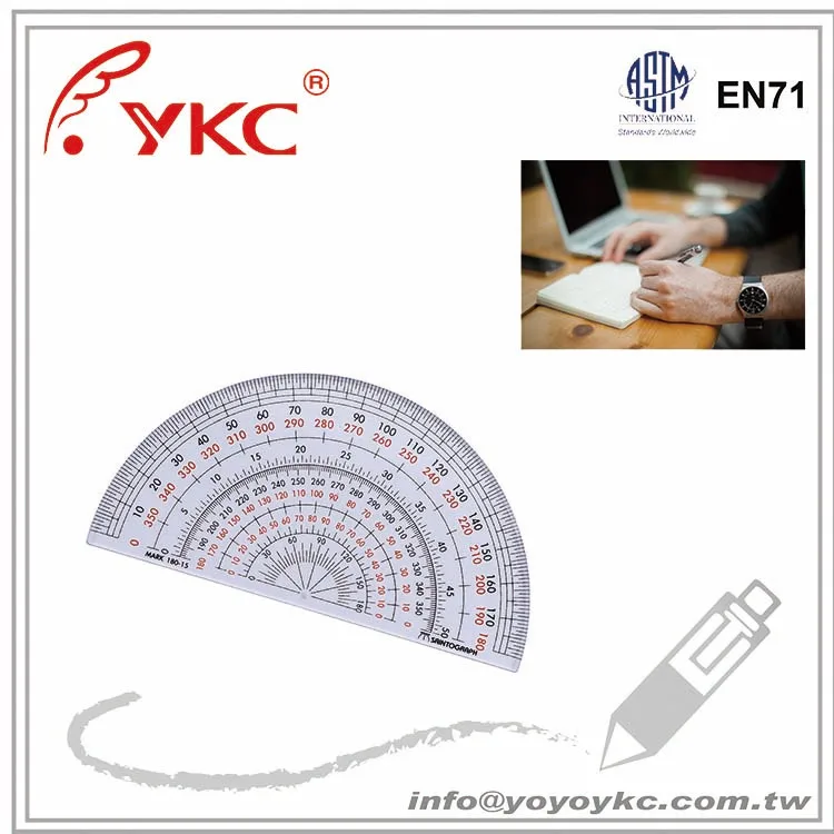 
U180-15 Drafting supplies Protractor 15cm 