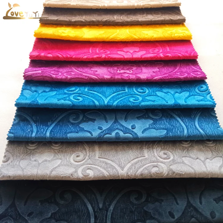 New Arrival Soft Digital Emboss and Print Velvet For Sofa  Chair cover