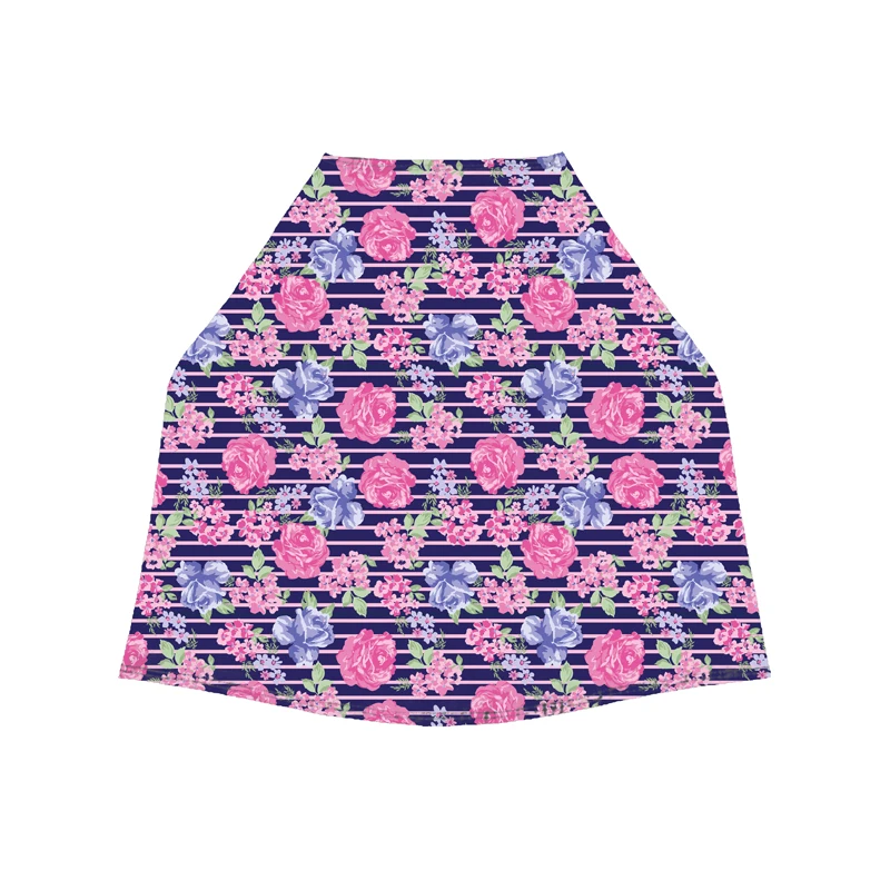 Yihong Colorful Red Small Flower With Green Leaf Floral Pink Color Soft And Comfortable Baby Seat For Car