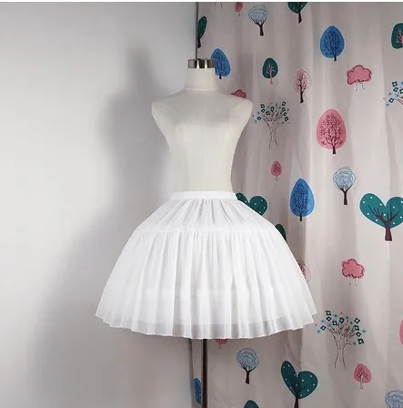 
Wholesale Chiffon Fabric Short Cosplay Petticoat Bridal Accessories WF938 