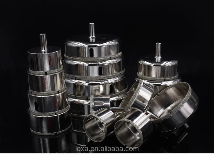 Diamond Coated Hole Saw Drill Bits 3mm-160mm For Glass Marble Tile