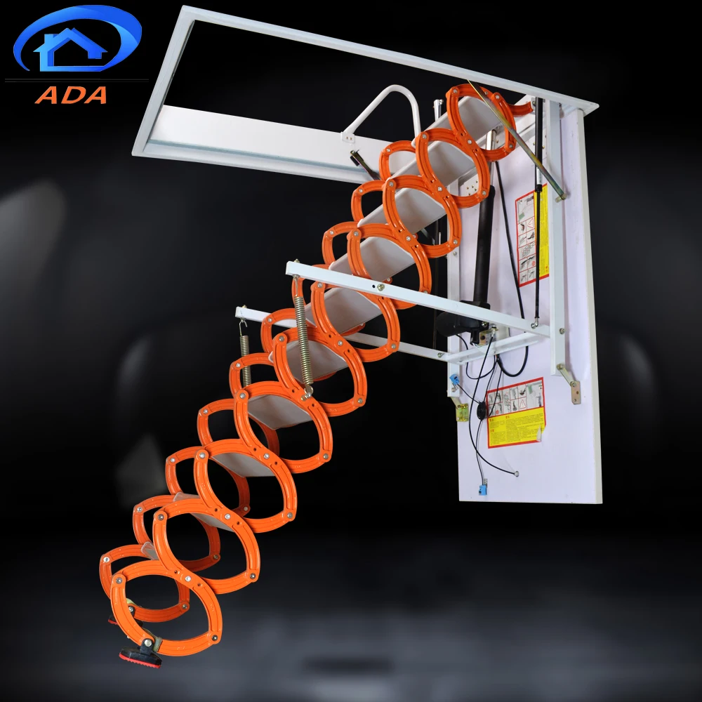 Access Hatch Conversion Ladders Automatic Loft Ladder with Handrail