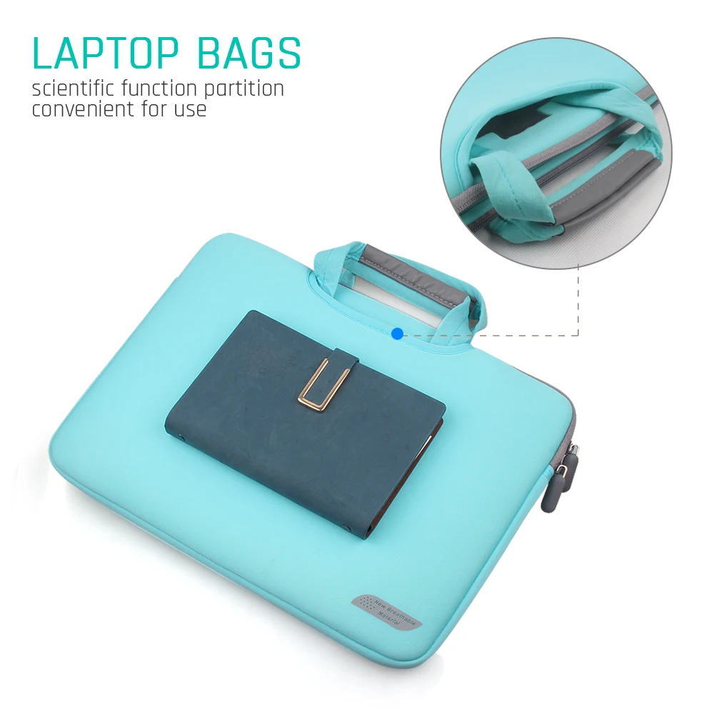 Wholesale Private Label 13 14 15 inches Neoprene Laptop Bag Case Durable Neoprene Laptop Sleeves