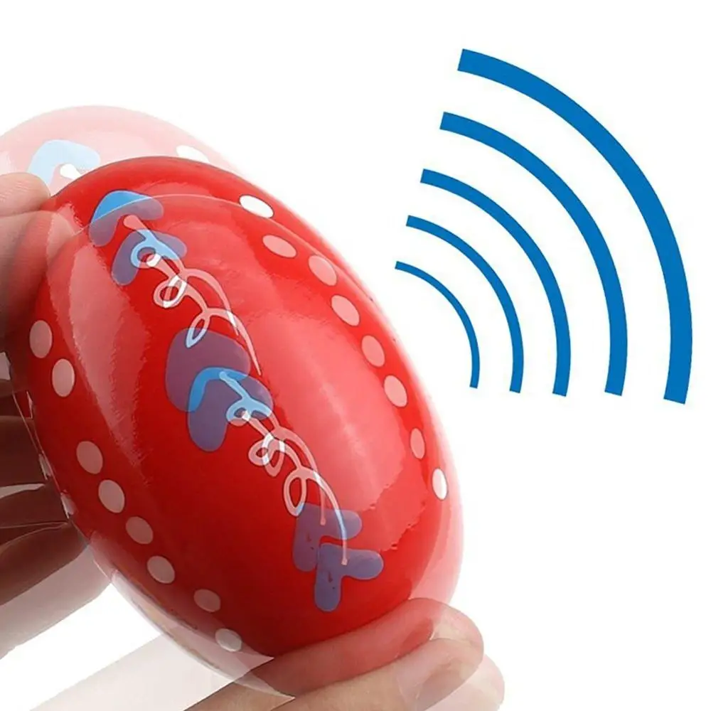 New Wooden Maraca Wood Rattles Egg Shaker Kids Musical Party Favor Kid Baby Shaker Sand Hammer Toy