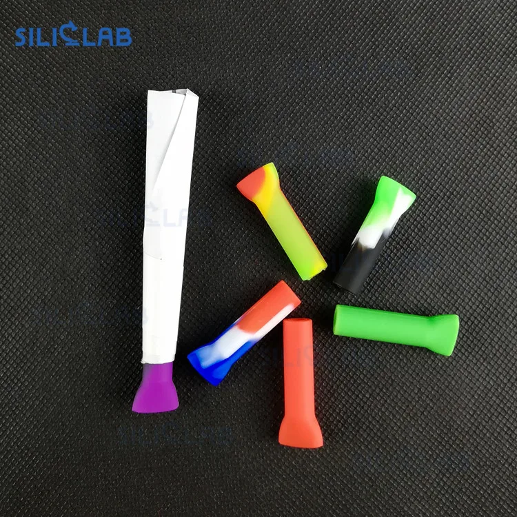 
Individual packaging with plastic bag cigar dry herb smoking mini cigarette rolling paper custom silicone filter tips glass 