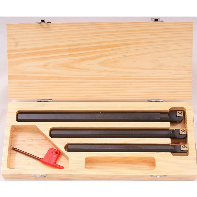 3PCS SCLCR quality CNC lathe internal boring bar turning tool holder with carbide inserts