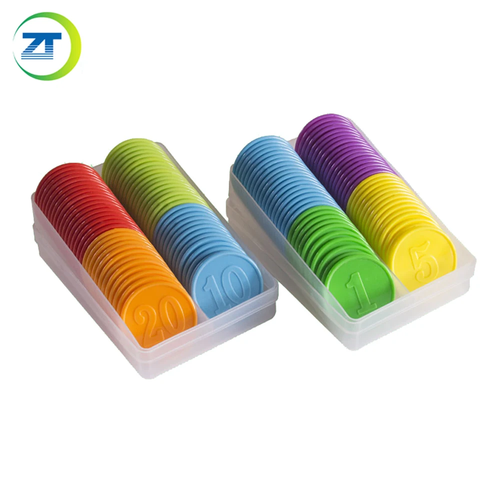 Wholesale colored drink Tokens Embossed Plastic Tokens