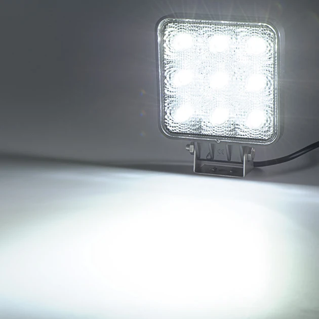 Wholesale 12V LED Truck Light Heavy Duty LED Head Light Square LED Work Light 27W 4inch