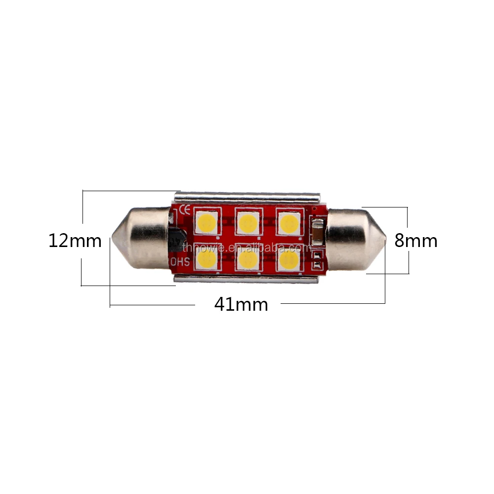 Festoon C5W 3030 Chip 4 SMD 6 SMD LED Canbus Car Interior Light White DC 12V Error Free Auto Led Reading Lamp Dome Light Bulb