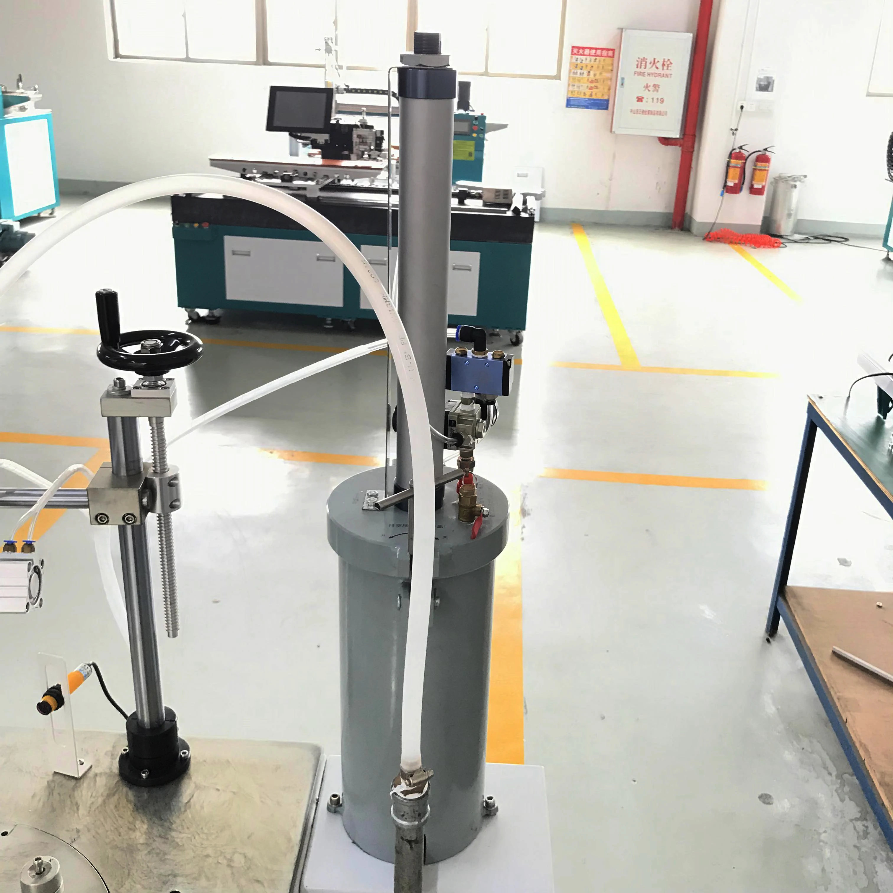 bulb punching machine LED bulb mid-plate punching and gluing machine with high capacity eight station bulb glue dispenser