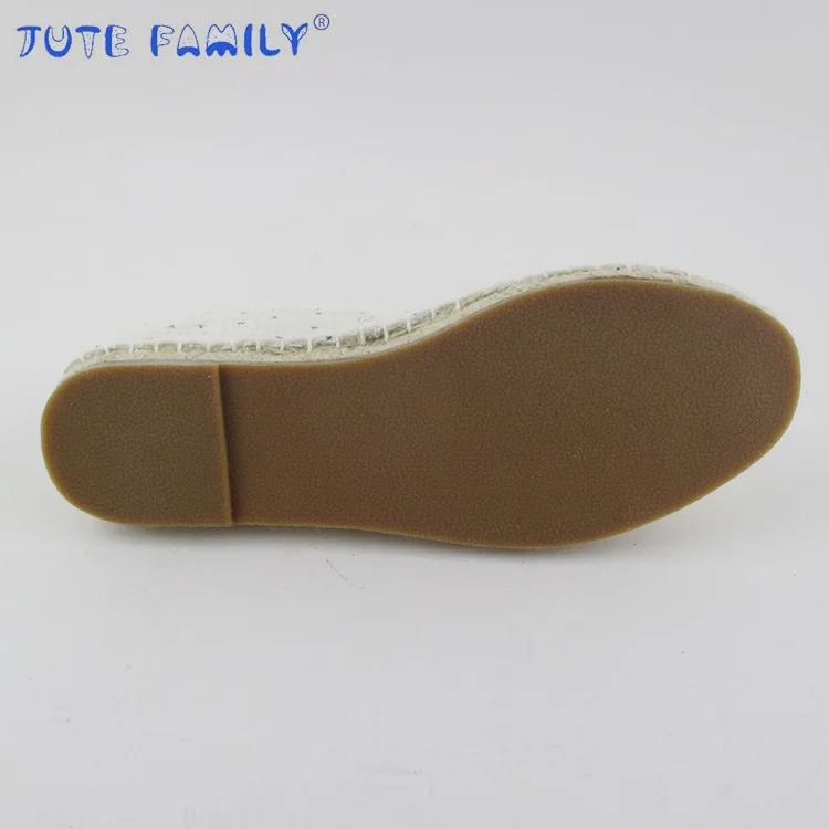 Hot Sale flat Woman  Ladies canvas espadrilles women Comfortable espadrilles jute shoes